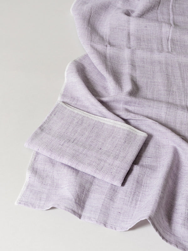 Moku Linen Light Towel, Purple