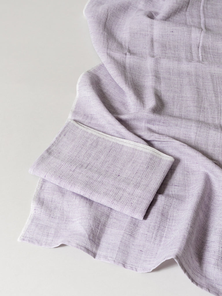 Moku Linen Light Towel, Purple