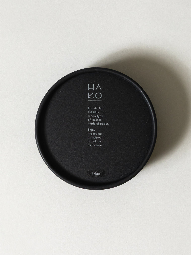 HA KO Paper Incense - Black, Set of 6 (Relax)