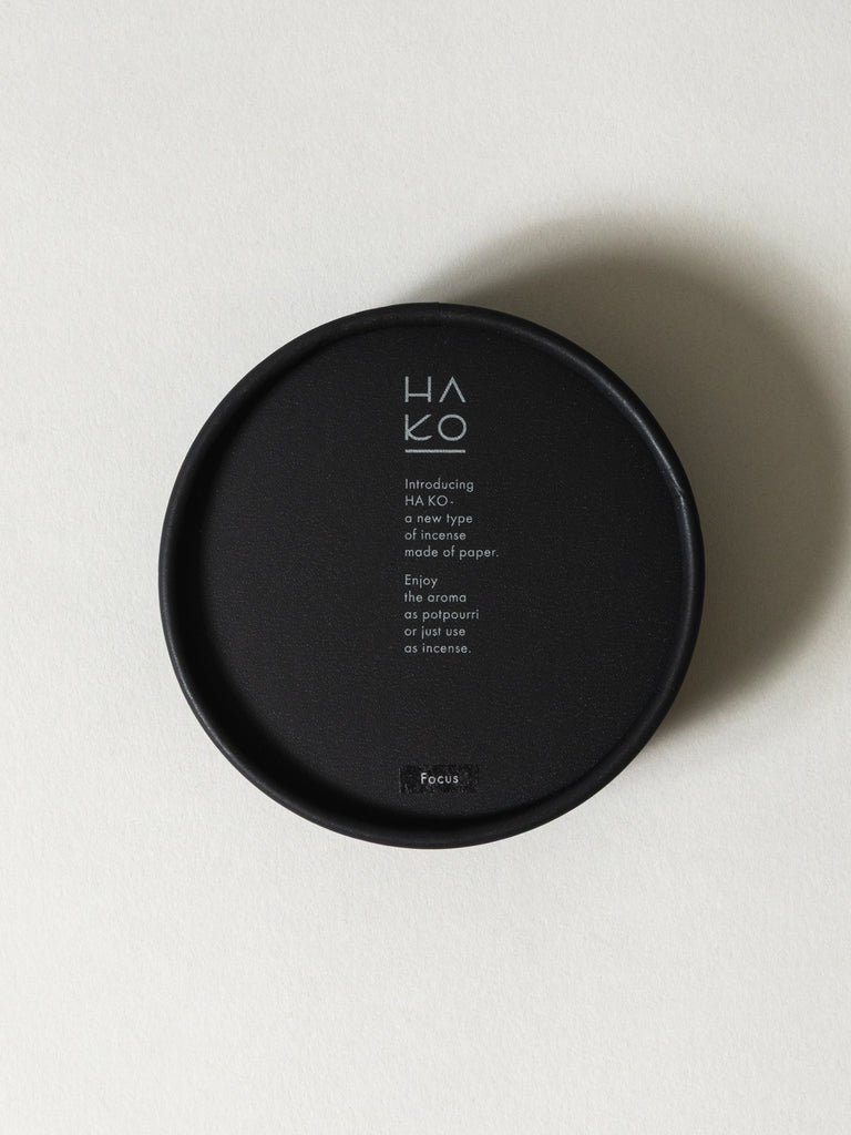HA KO Paper Incense - Black, Set of 6 (Focus)