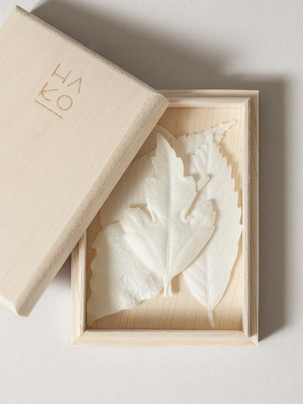 HA KO Paper Incense - Wooden Box Set of 5 With Incense Mat
