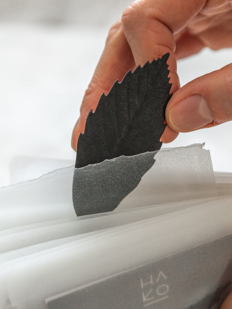 HA KO Paper Incense - Black, Set of 6 (Focus)