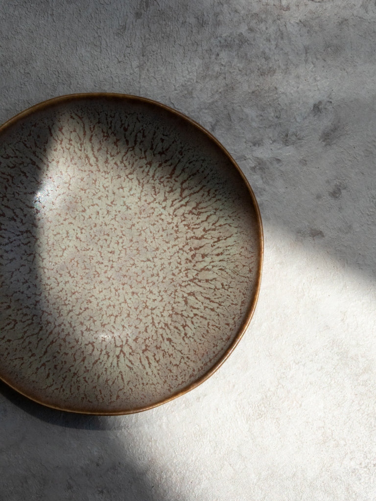 Porcelain Small Plate, Greige