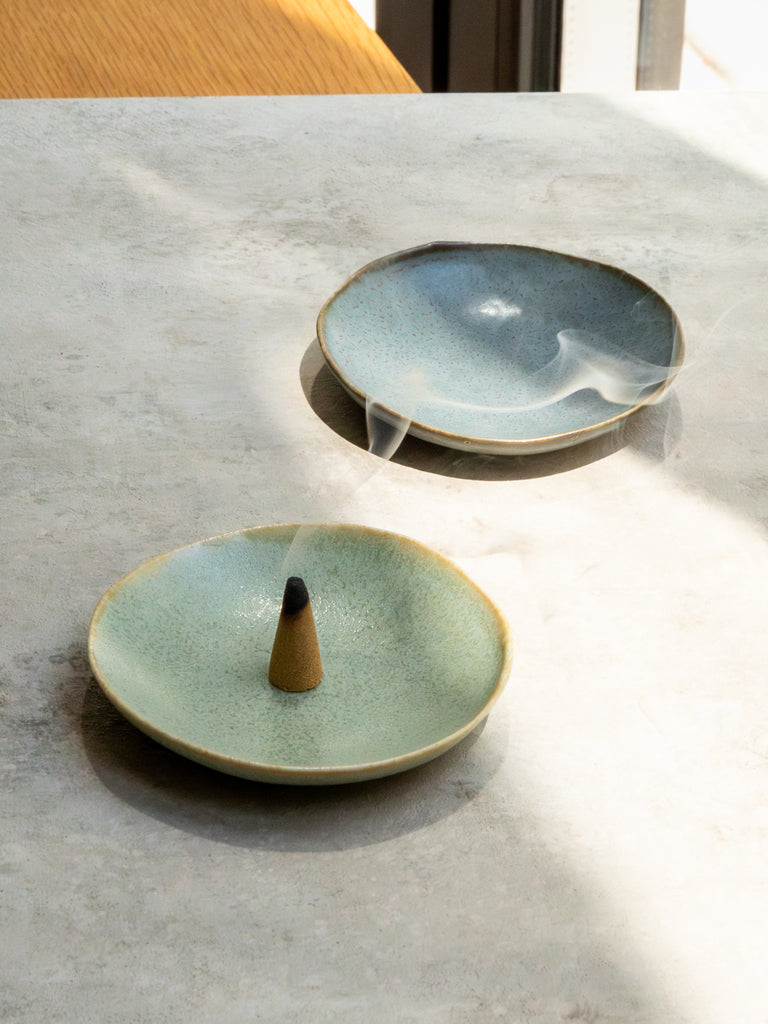 Porcelain Small Plate, Grey Blue