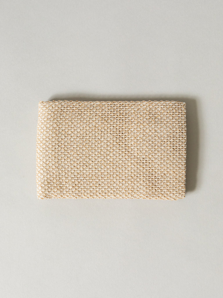 Sasawashi Mesh Body Scrub Towel, Beige