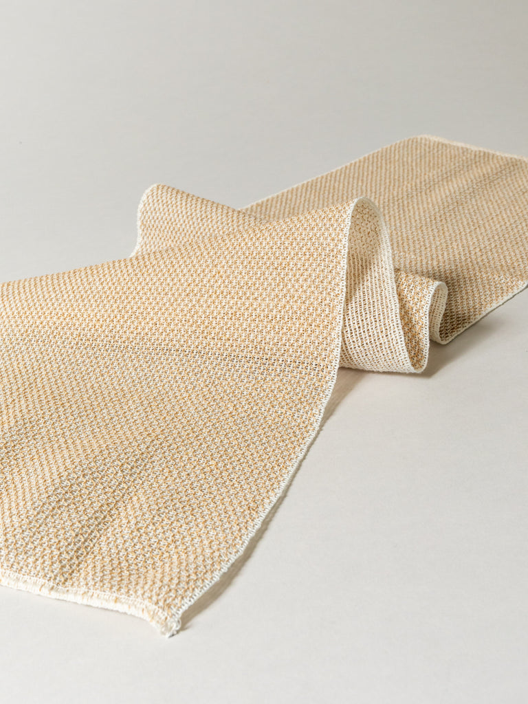 Sasawashi Mesh Body Scrub Towel, Beige