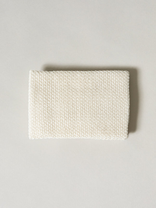 Sasawashi Mesh Body Scrub Towel, Off-White