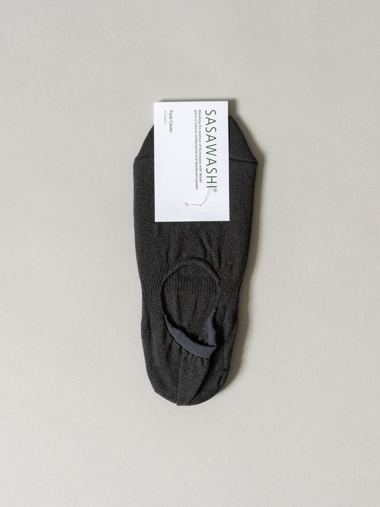 Sasawashi No-Show Socks, Charcoal