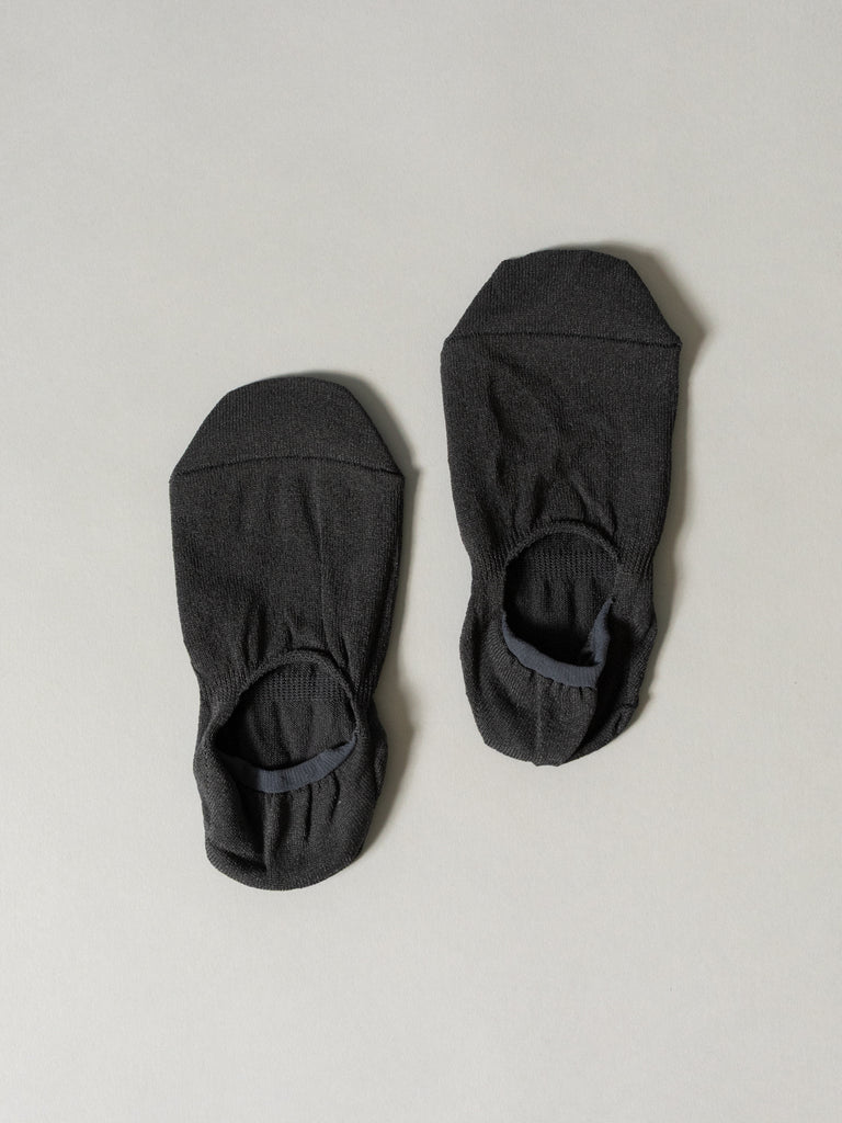 Sasawashi No-Show Socks, Charcoal