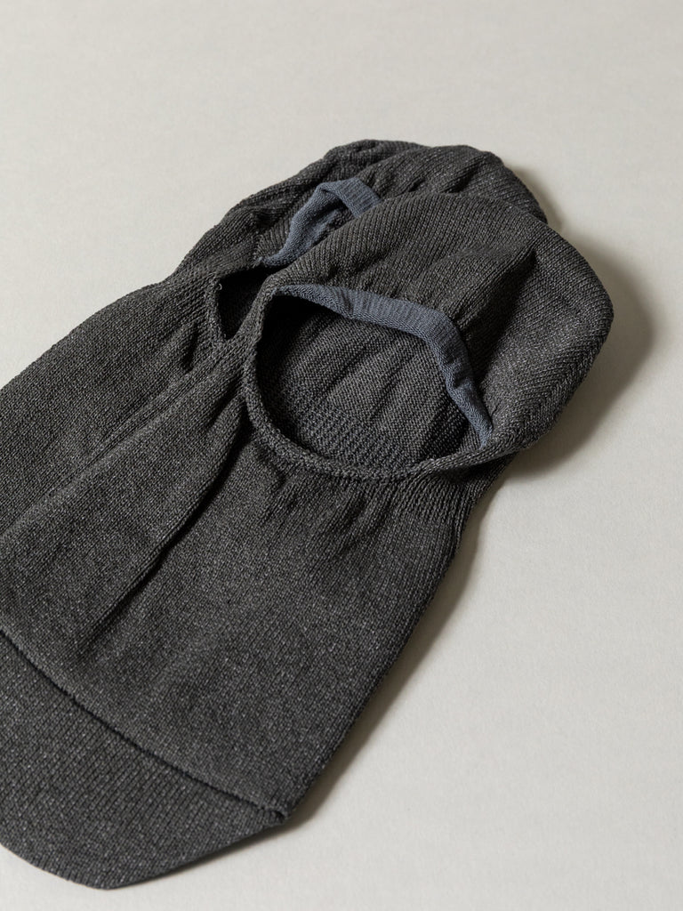 Sasawashi No-Show Socks, Charcoal