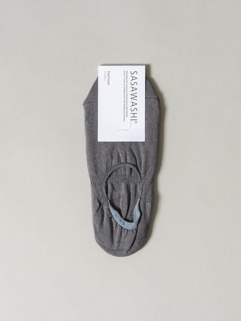 Sasawashi No-Show Socks, Grey