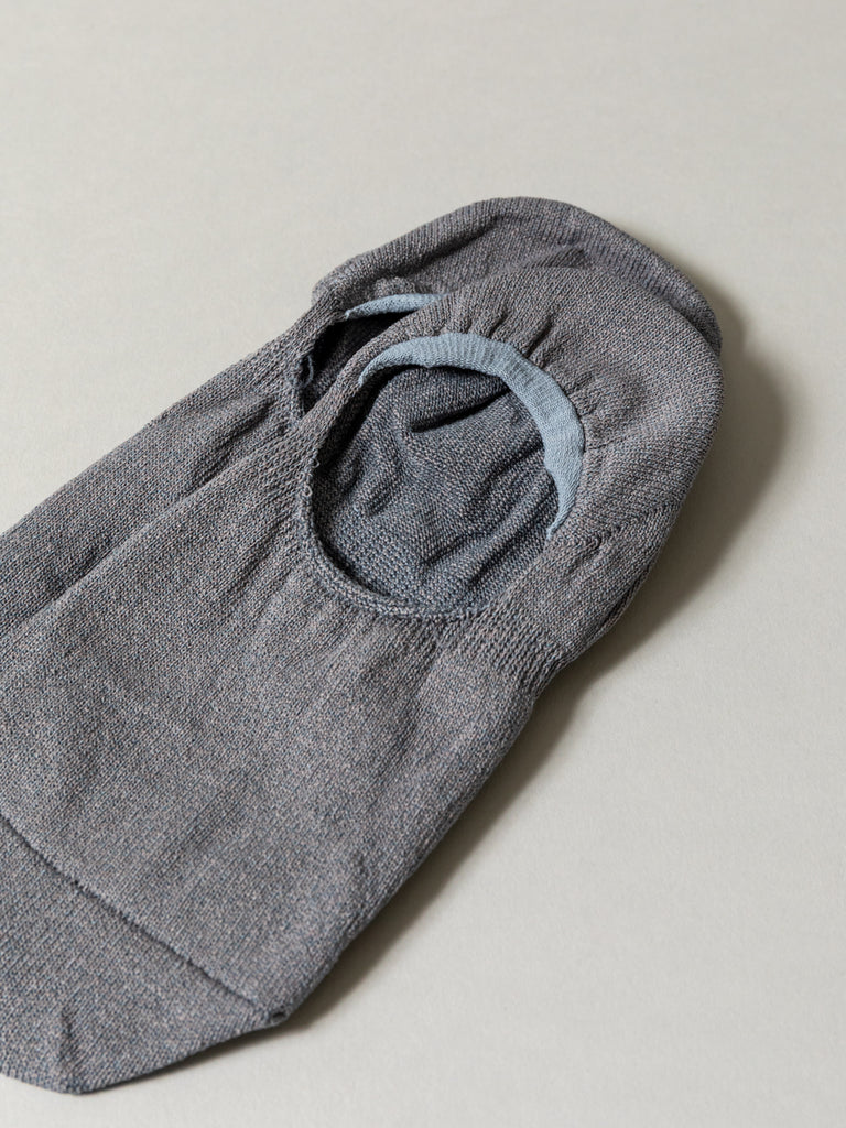 Sasawashi No-Show Socks, Grey