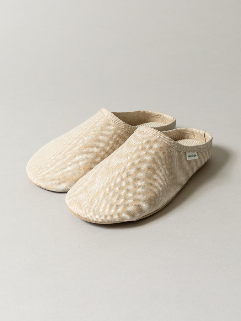 Sasawashi Japanese Room Shoes, Beige