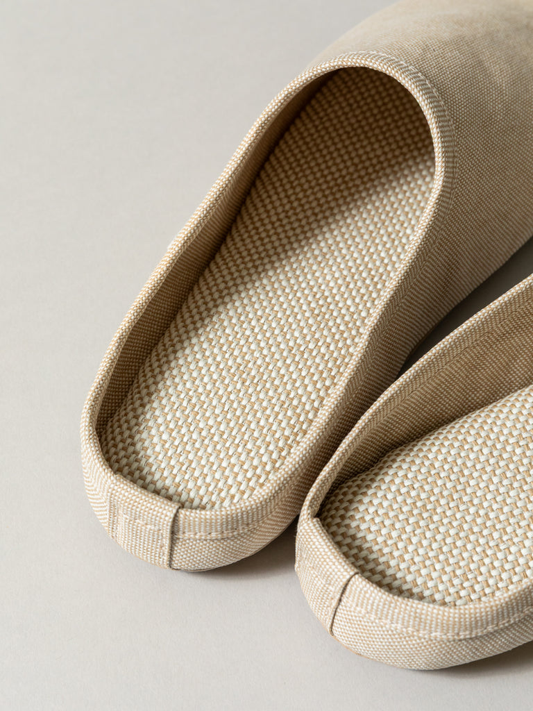 Sasawashi Japanese Room Shoes, Beige