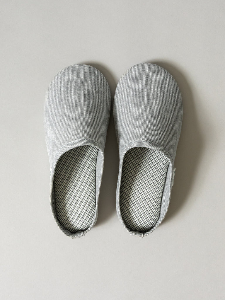 Sasawashi Japanese Room Shoes, Grey