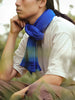 2.5-Ply Gauze Scarf, Blue