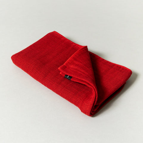 2.5-Ply Gauze Scarf, Red