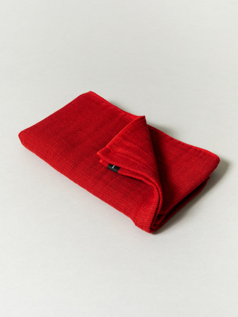 2.5-Ply Gauze Scarf, Red