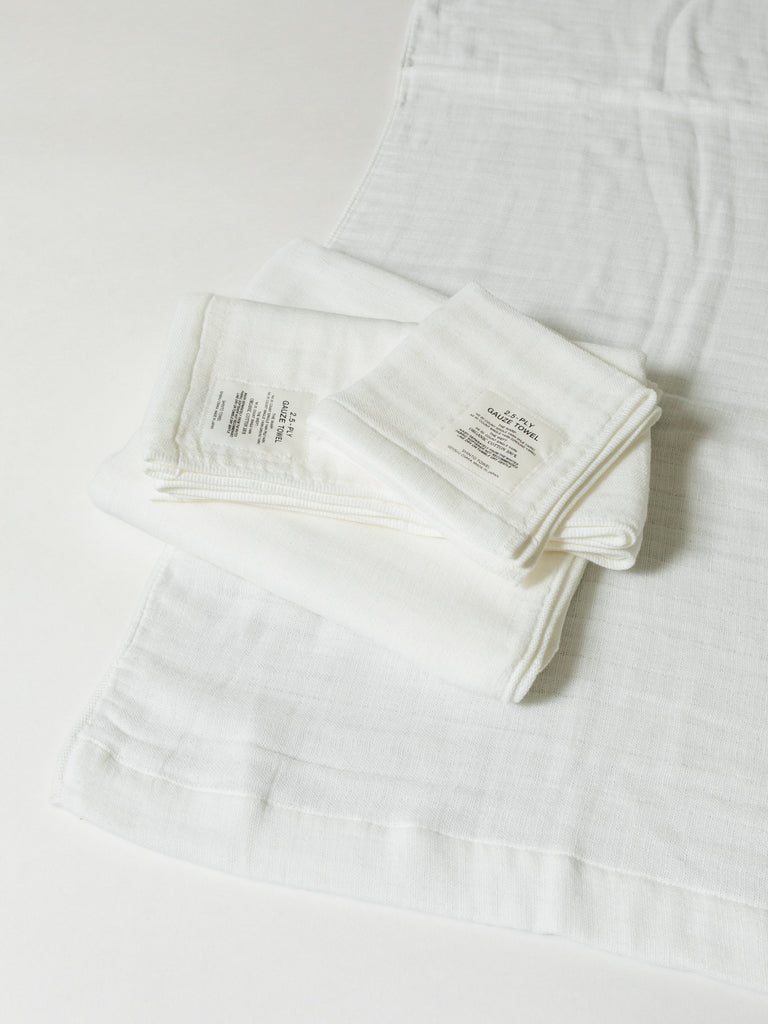 2.5-Ply Gauze Towel, White