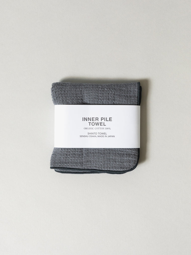 Inner Pile Towel, Charcoal