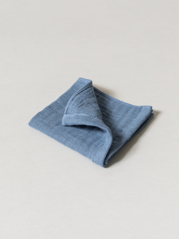 Quadruple Gauze Towel, Blue