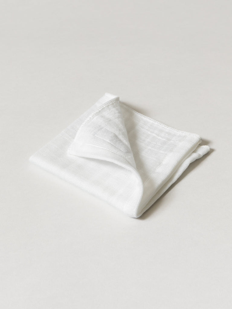 Quadruple Gauze Towel, White
