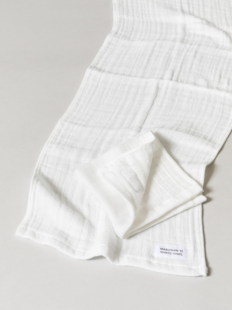 Quadruple Gauze Towel, White