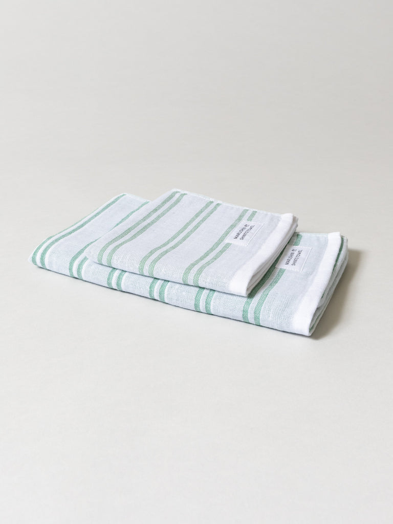 Shima Stripe Towel - A, Forest