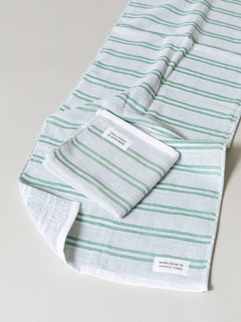 Shima Stripe Towel - A, Forest