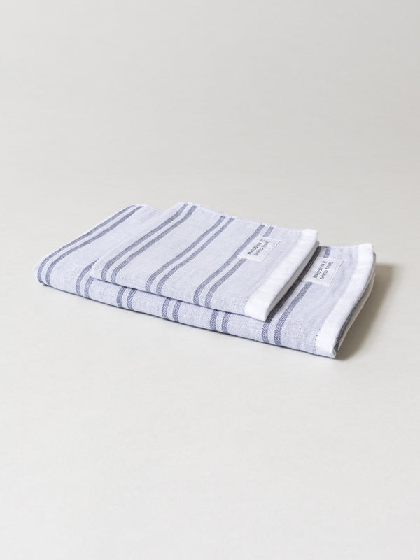 Shima Stripe Towel - A, Shadow