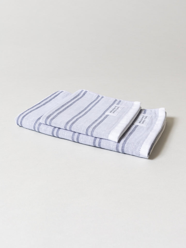 Shima Stripe Towel - A, Shadow