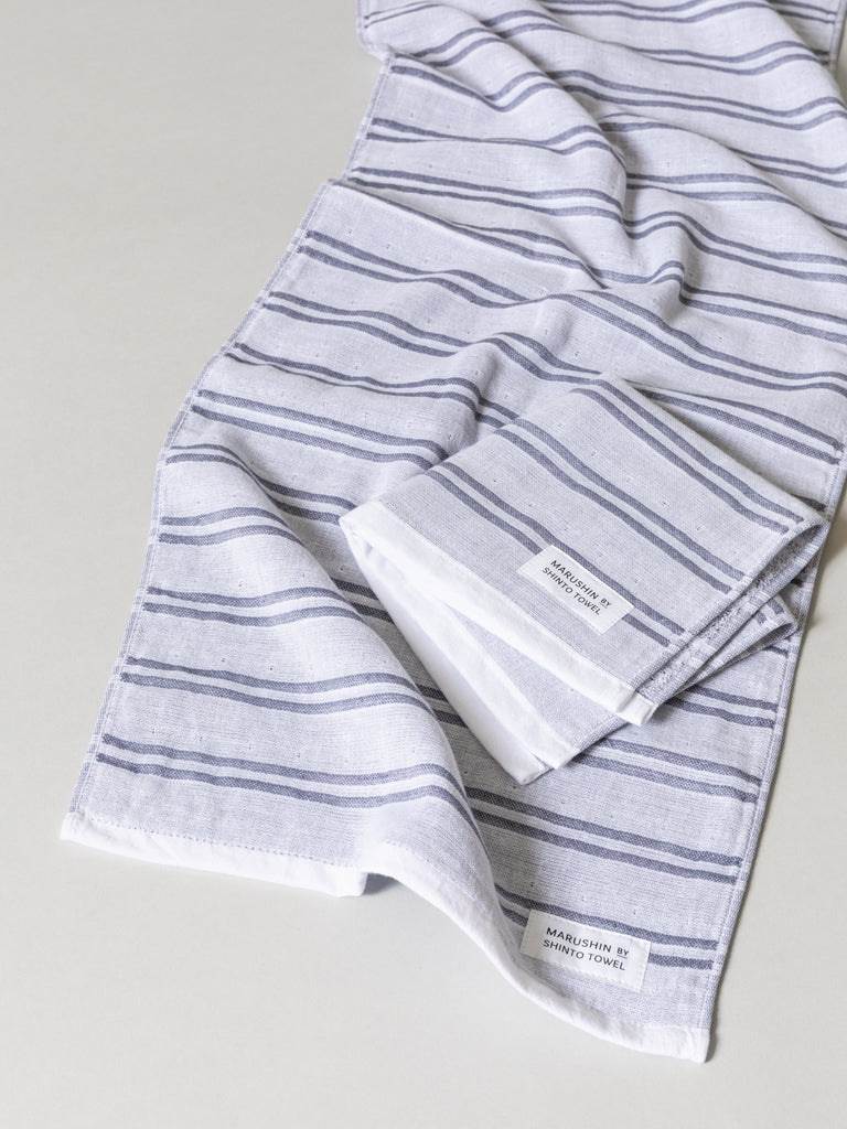Shima Stripe Towel - A, Shadow