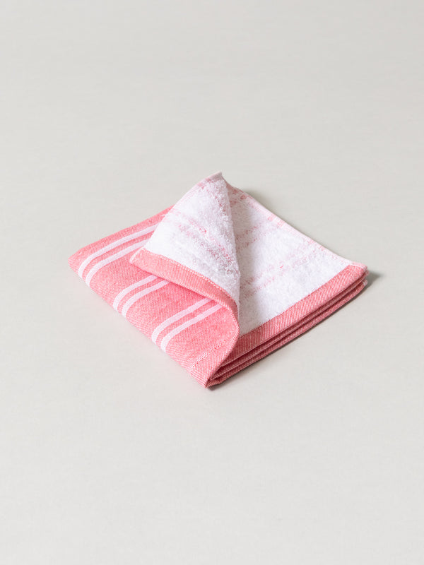 Shima Stripe Towel - B, Red