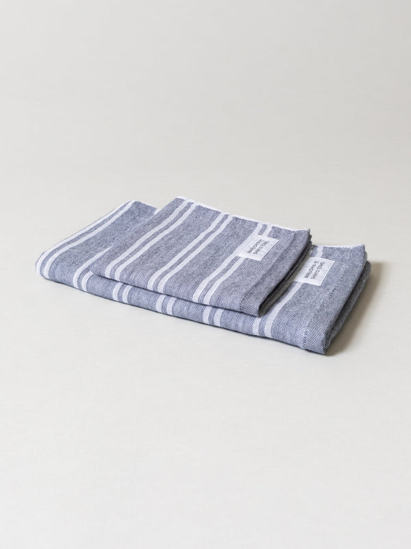 Shima Stripe Towel - B, Shadow