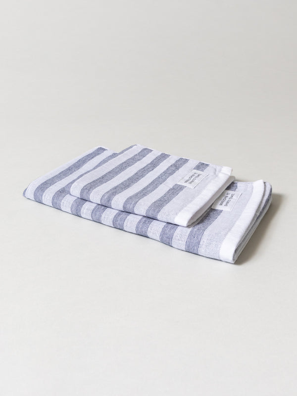 Shima Stripe Towel - C, Shadow