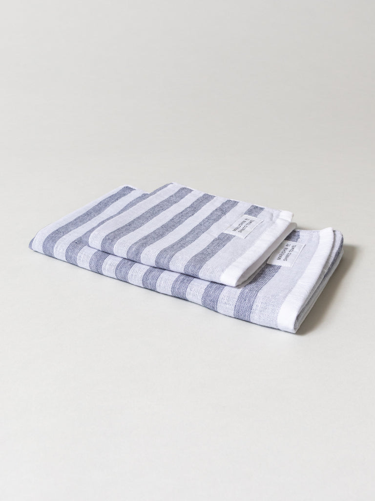 Shima Stripe Towel - C, Shadow