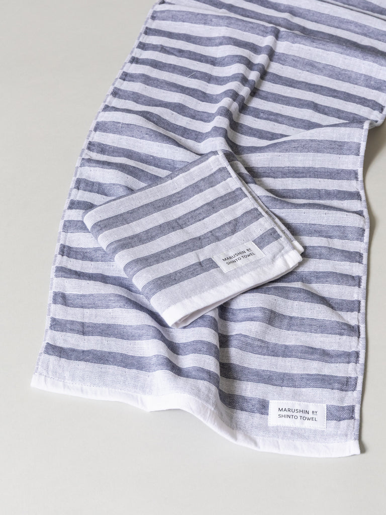Shima Stripe Towel - C, Shadow