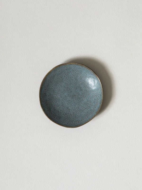 Porcelain Small Plate, Grey Blue