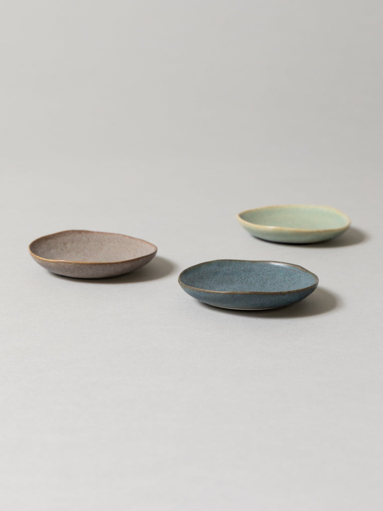 Porcelain Small Plate, Grey Blue