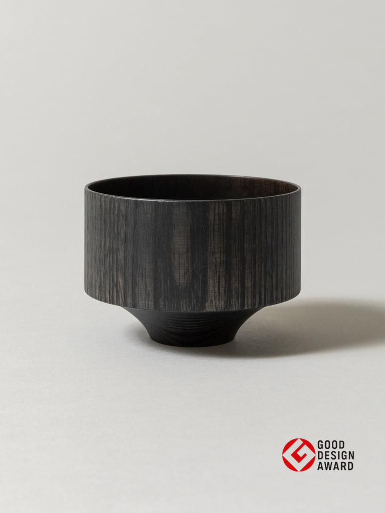 Tsumugi Wooden Bowl - Tsubo, Black