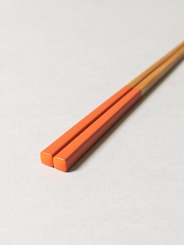 Susu Kaku Bamboo Chopsticks - Orange