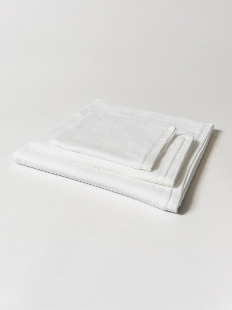 gauze# コットンリネン HAORI 春夏 薄手 羽織 ナチュラル 白 Yoshii_Gauze_Towel_White-