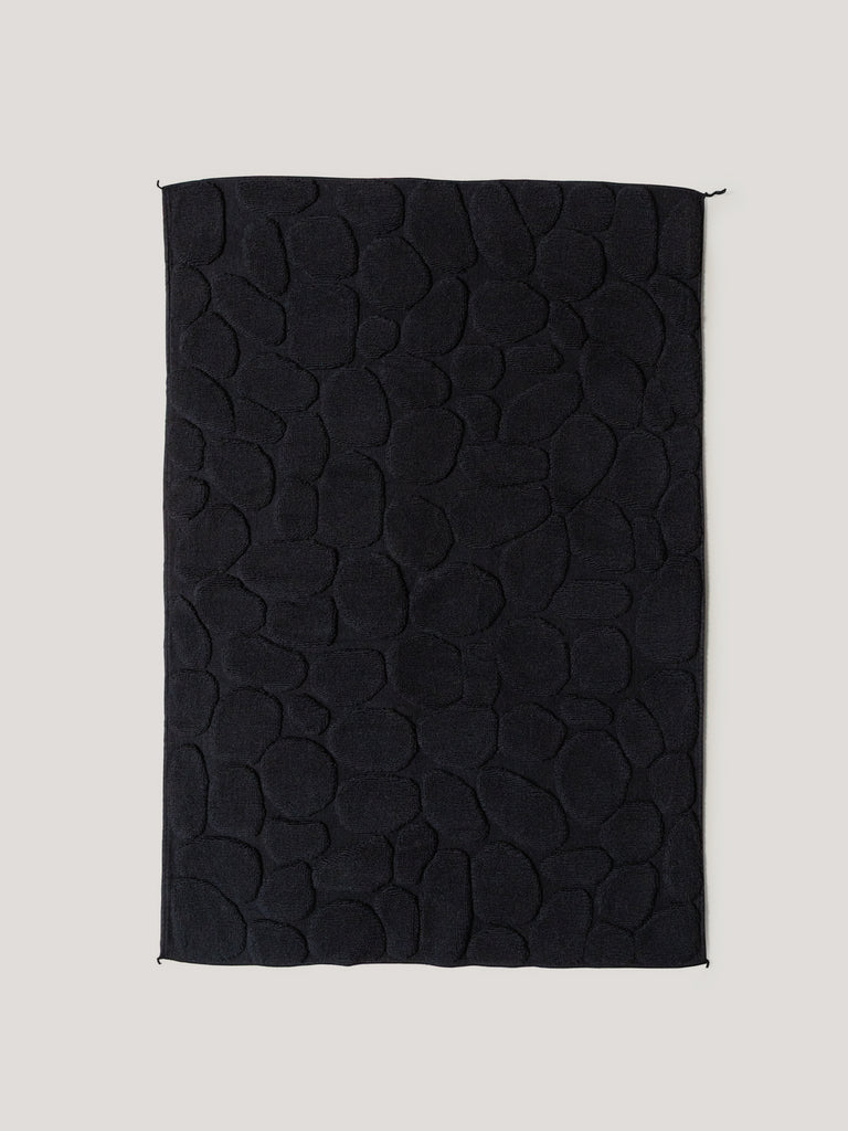 Ishikoro Pebble Bath Mat, Black