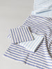 Linen Border Towel, Navy