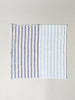 Linen Border Towel, Navy
