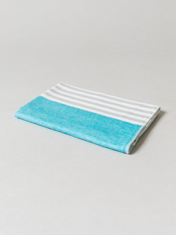Square Towel, Blue/Green