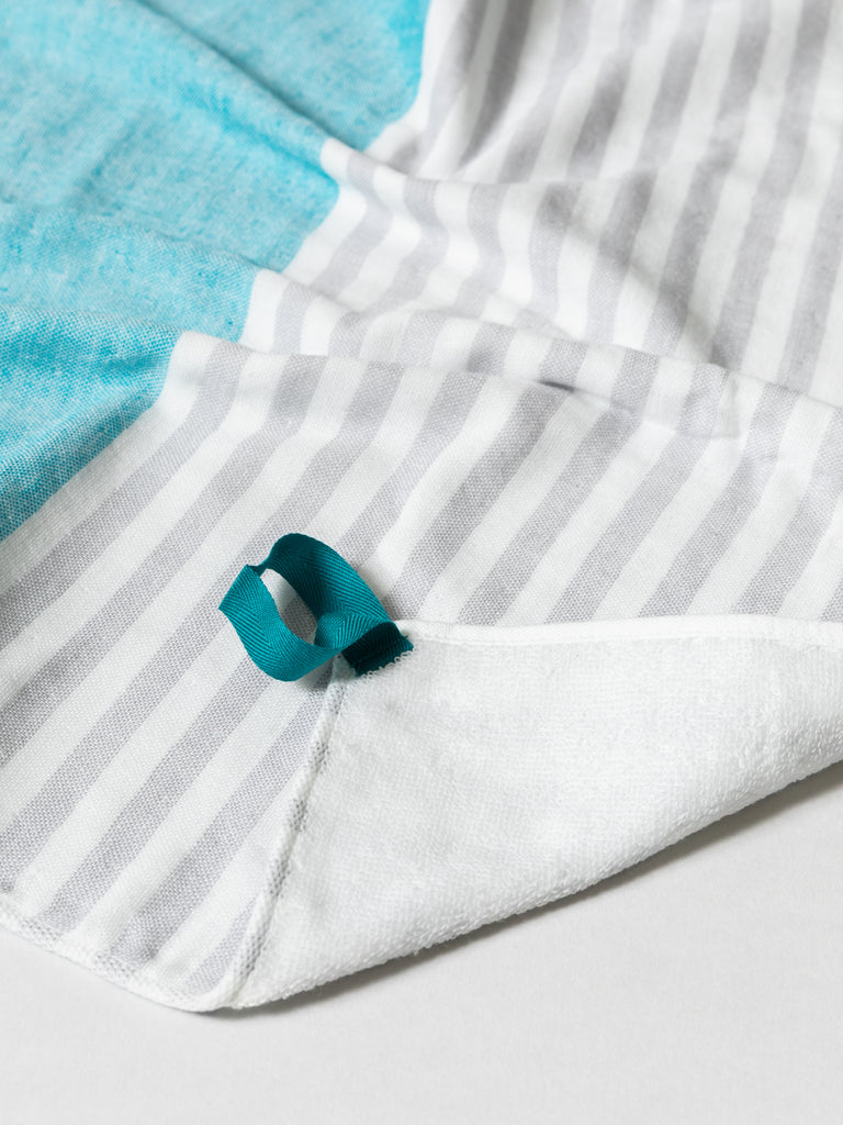 Square Towel, Blue/Green