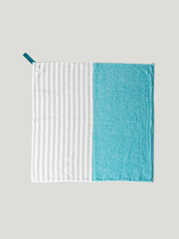 Square Towel, Blue/Green