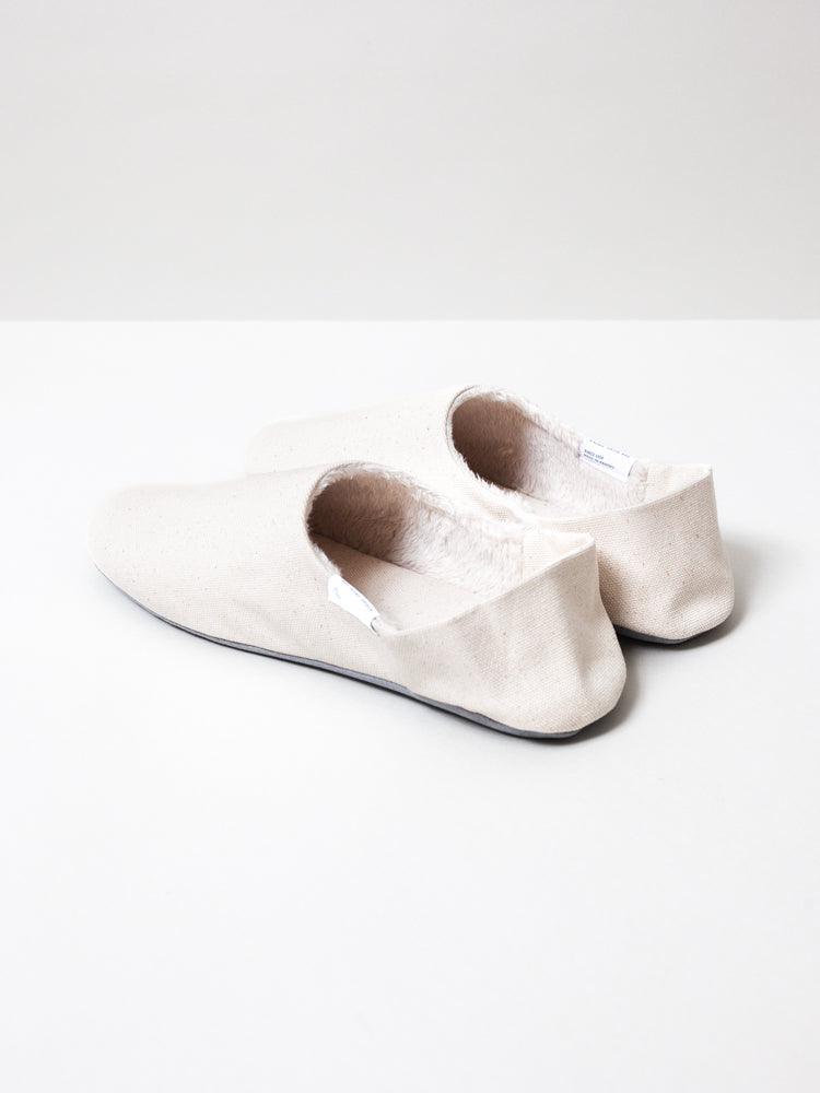 なべshop ABE Canvas Home Shoes - Lined, Natural | MORIHATA