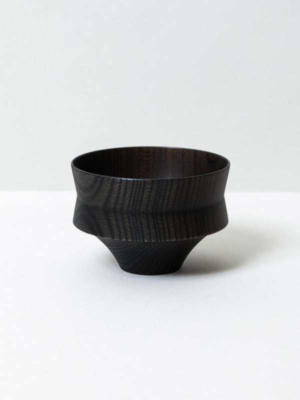 Tsumugi Wooden Bowl - Kine, Black